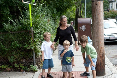 Minka and grandsons